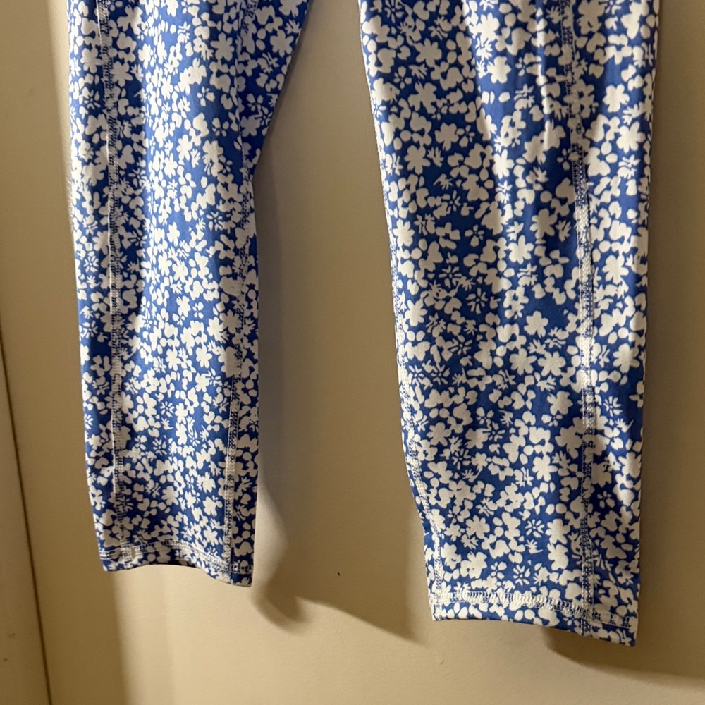 RBX Blue and White Floral Leggings - Picture 4 of 16